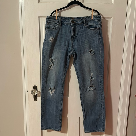 COPY - Kut From The Kloth Low Ride Distressed Women's Jeans Size 12 - Picture 1 of 14